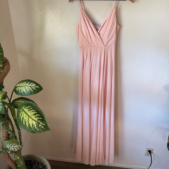 Lulus | All About Love Blush Pink Maxi Dress - Picture 2 of 7